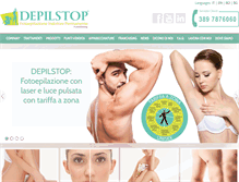 Tablet Screenshot of depilstop.it